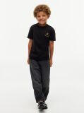 Black Shield Logo Appliqué T-Shirt  Boys