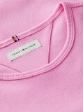 Pink Essential Extra Slim Ribbed Short Sleeve Top  Girls