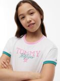 White Crest Relaxed T-Shirt  Girls