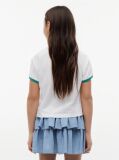 White Crest Relaxed T-Shirt  Girls