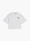 White Rhinestone Jersey T-Shirt  Girls