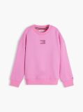 Pink Rhinestone Crew Neck Sweatshirt  Girls