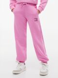 Pink Rhinestone Relaxed Terry Joggers  Girls