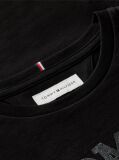 Black Essential Hilfiger Monotype T-Shirt And Leggings Set  Girls