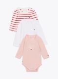 Pink 3-Pack Long Sleeve Bodysuit Gift Set  Newborn