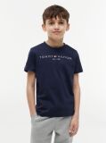 Μπλε T-Shirt Από Οργανικό Βαμβάκι  Παιδί Unisex
