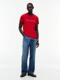 Red Organic Cotton Chest Logo T-Shirt  Men