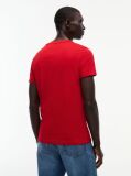 Red Organic Cotton Chest Logo T-Shirt  Men