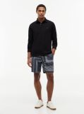 Black 1985 TH Flex Regular Fit Long Sleeve Polo  Men