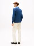 Blue 1985 TH Flex Regular Fit Long Sleeve Polo  Men