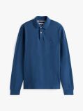 Blue 1985 TH Flex Regular Fit Long Sleeve Polo  Men
