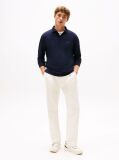 Blue 1985 TH Flex Regular Fit Long Sleeve Polo  Men
