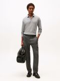 Grey 1985 TH Flex Regular Fit Long Sleeve Polo  Men