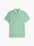 Green Garment Dyed Flag Embroidery Regular Polo  Men