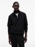 Black Quarter-Zip Intechno Knit Sweatshirt  Men