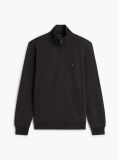 Black Quarter-Zip Intechno Knit Sweatshirt  Men