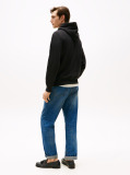 Μαύρο Hoody Από Fleece Με Κορδόνι  Άνδρες