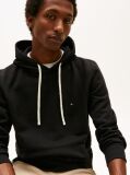 Μαύρο Hoody Από Fleece Με Κορδόνι  Άνδρες
