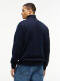 Blue Quarter-Zip Fleece Sweatshirt  Men