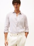 Multi Regular Fit Stripe Linen Shirt  Men