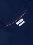 Μπλε Άνετο T-Shirt Με Ραγκλάν Μανίκια  Άνδρες