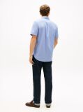 Blue Regular Fit Houndstooth Short Sleeve Shirt  Men