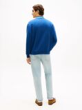Blue Tipped Collar Relaxed Rugby Sweatshirt  Men
