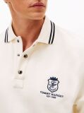 Beige Tipped Collar Relaxed Rugby Sweatshirt  Men
