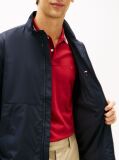 Blue Water Resistant Tonal Logo Zip-Thru Jacket  Men