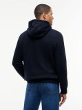 Blue Logo Embroidery Flex Fleece Hoody  Men