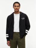 Black Nautical Logo Zip-Thru Hoody  Men