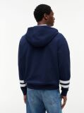 Blue Nautical Logo Zip-Thru Hoody  Men