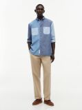 Multi Relaxed Fit Colour-Blocked Chambray Shirt  Men