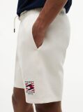Beige Logo Embroidery Terry Sweat Bermuda Shorts  Men