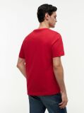 Κόκκινο T-Shirt Με Wavy Σημαία  Άνδρες