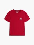 Κόκκινο T-Shirt Με Wavy Σημαία  Άνδρες