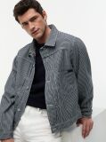 Multi Stripe Denim Jacket  Men