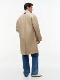 Beige New York Label Relaxed Car Coat  Men