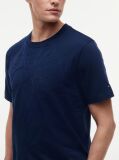 Blue Chain-Stitch Graphic Jersey T-Shirt  Men