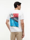 White Back Logo Jersey T-Shirt  Men