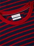 Multi Stripe Textured Jersey T-Shirt  Men