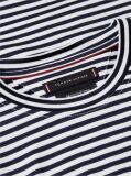 Multi Smart Casual Mercerised Stripe T-Shirt  Men
