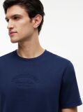 Blue Embossed Logo Interlock T-Shirt  Men