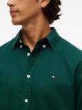 Green Regular Fit Herringbone Flannel Button-Down Shirt  Men