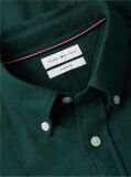 Green Regular Fit Herringbone Flannel Button-Down Shirt  Men