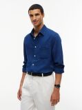 Blue Regular Fit Chambray Shirt  Men