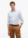 Blue Regular Fit Dobby Button-Down Shirt  Men