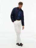 Blue Regular Fit Dobby Button-Down Shirt  Men