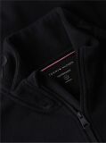 Black Performance Relaxed Logo Collar Quarter-Zip Jumper  Men