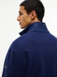 Blue Performance Relaxed Logo Collar Quarter-Zip Jumper  Men